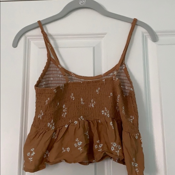 Pacsun Brown floral top - Picture 3 of 3